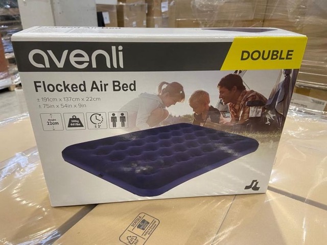 51018 - AVENLI Double Flocked Air Bed Europe